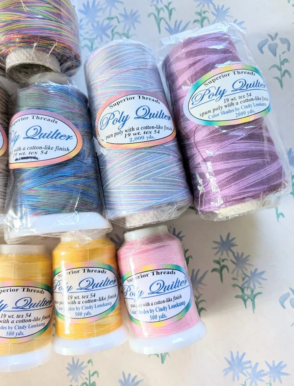 Group of 10 Superior Threads Poly Quilter Cotton Thread NEW Sewing Embroidery